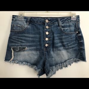 Charlotte Russe High-Waisted Jean Shorts